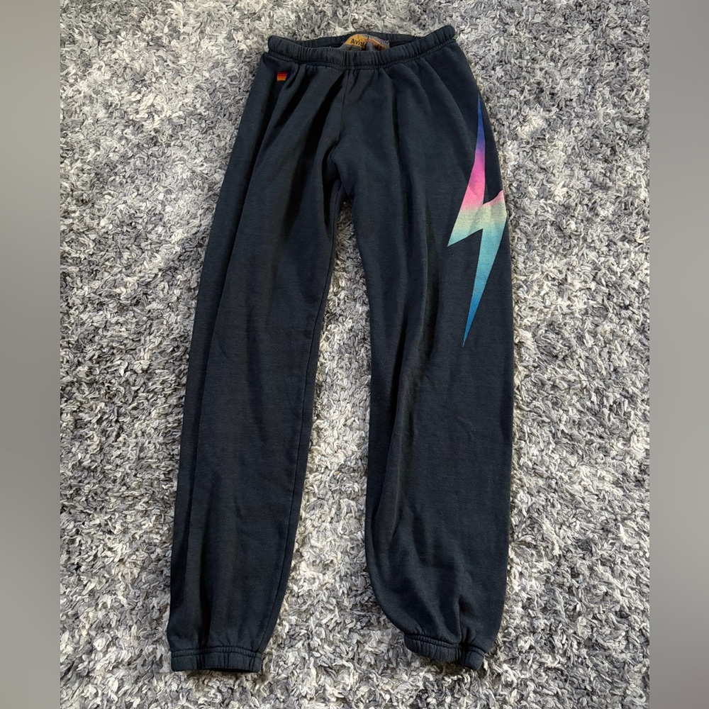 Aviator Nation Women’s Lightning Bolt Sweats Sz M